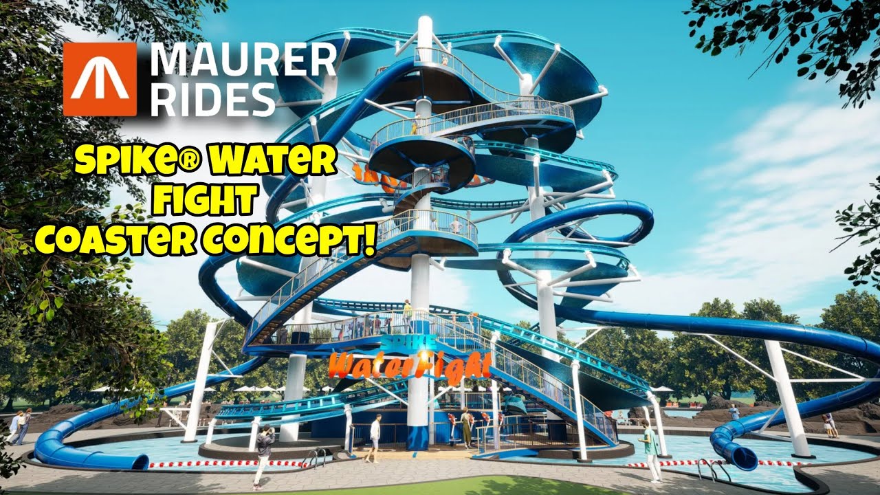 Maurer Rides NEW “Spike® Water Fight” Coaster Concept!