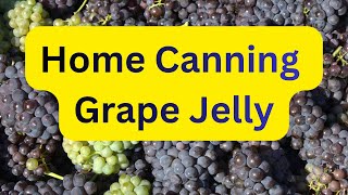 Home canning grape jelly from grapes to jelly