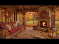 Cozy Autumn Day Soft Piano Music Crackling Fireplace For Focus And Calm