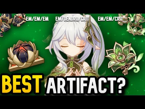 Nahida Artifacts Comparison | Gilded dreams vs Deepwood - ALL Builds (Triple EM, DPS and more!)