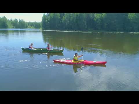 Kayaking in river Kymijoki