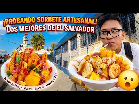 SORBETES ARTESANALES EN EL SALVADOR 🔥 ESTÁN LOCOS! 😮