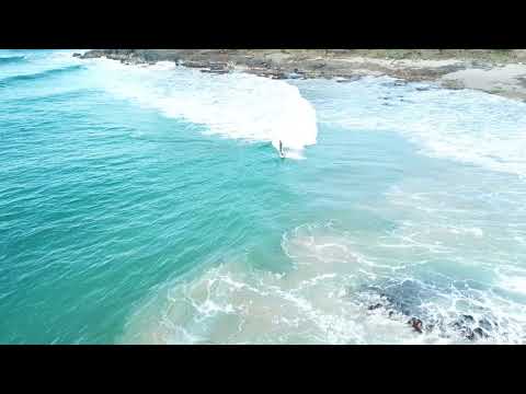 Quick wave captured by drone at Evans Head
