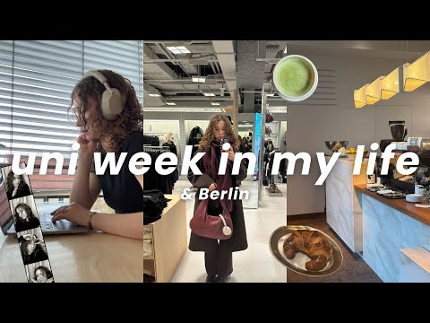 weekly VLOG ⭐ Uni Alltag, neue Routinen, Cafés und BERLIN 🍵