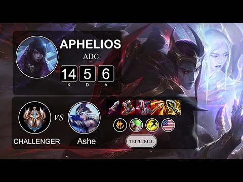 ADC Aphelios vs Ashe - LOL NA Challenger - Patch 11.17