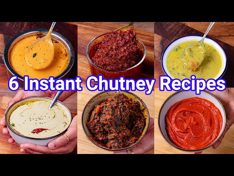 6 Instant Chutney Recipes - Perfect for Idli, Dosa, & Steamed Rice | Multipurpose Chutney Recipes