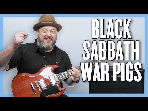 Black Sabbath War Pigs Guitar Lesson + Tutorial