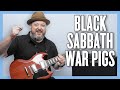 Black Sabbath War Pigs Guitar Lesson Tutorial