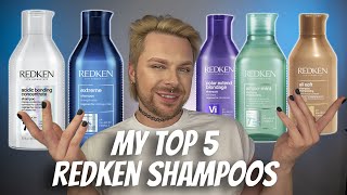 TOP 5 REDKEN SHAMPOOS | Best Shampoos For All Hair Types | Shampoos You Need To Try | Best Of Redken
