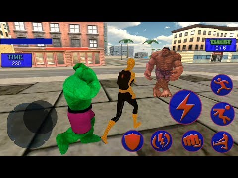 Spider Superhero Super Hero Crime City Fighting Battle | Spider Hero Vs Superhero Villain - GamePlay
