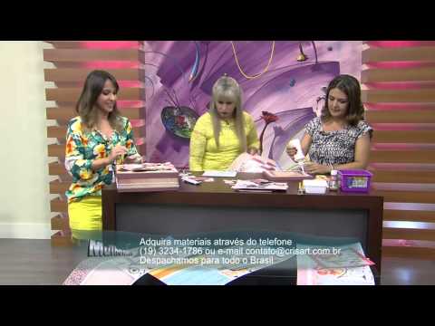 Mulher.com 03/10/2014 - Caixa com Scrap Decor por Marisa Magalhães - Parte 1