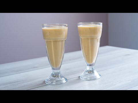 Healthy and Easy Banana Caramel Smoothie Recipe. A Must-Try Dessert.