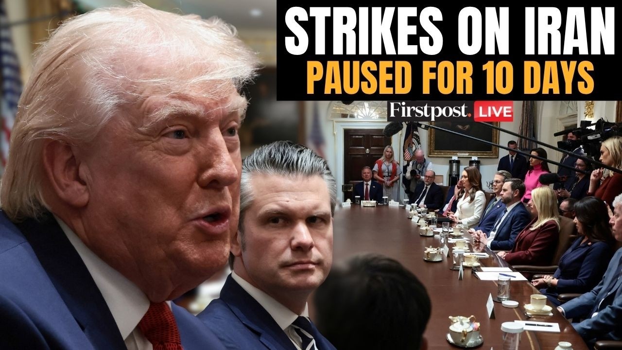 US Iran War LIVE: Donald Trump Pauses Strikes on Iran's Energy Sites for 10 Days | Firstpost