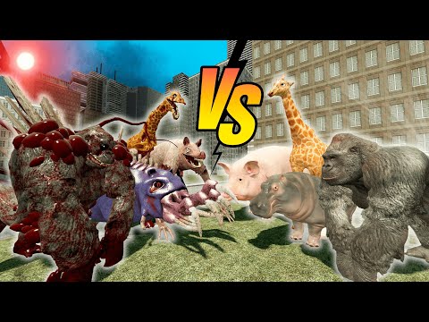 NEW ZOOCHOSIS MONSTERS have battle with ZOONOMALY MONSTERS in big city In Garry’s Mod