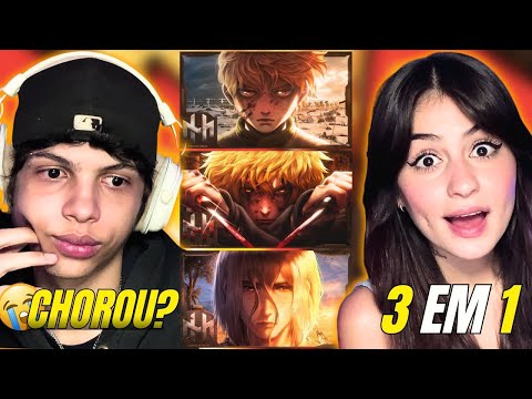 (SUPREMO!!) 3 EM 1: Thorfinn (Vinland Saga) - HENRIQUE MENDONÇA | EP LAÇOS - REACT VT e LELE