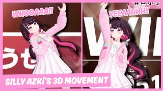 AZKi Being Unusually Silly in Roboco's 3D Live 【Hololive】