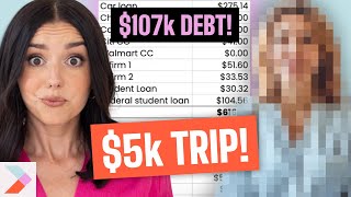 $5,000 Alaska Trip but has $107k in Debt | Millennial Real Life Budget Review Ep. 35