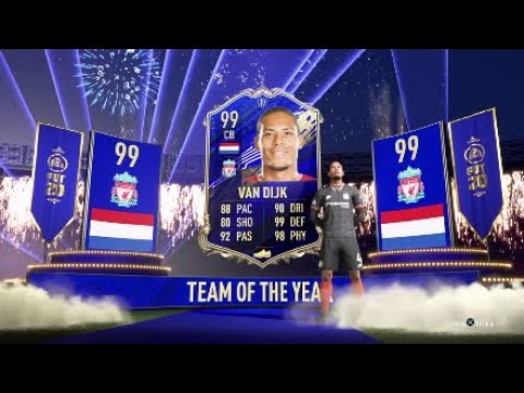 Packed 99 TOTY Van Dijk on Day 2 of Fifa 20