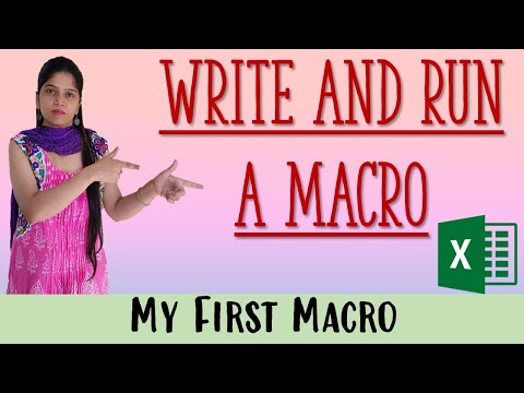 Write and Run your first VBA Macro Code | How to Write a Macro | Run a Macro