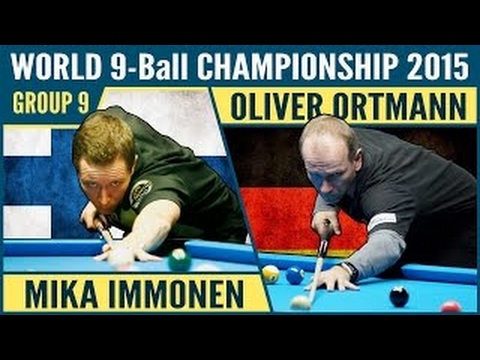 Mika Immonen vs Oliver Ortmann | 2015 World 9-ball Pool Championship Group 9