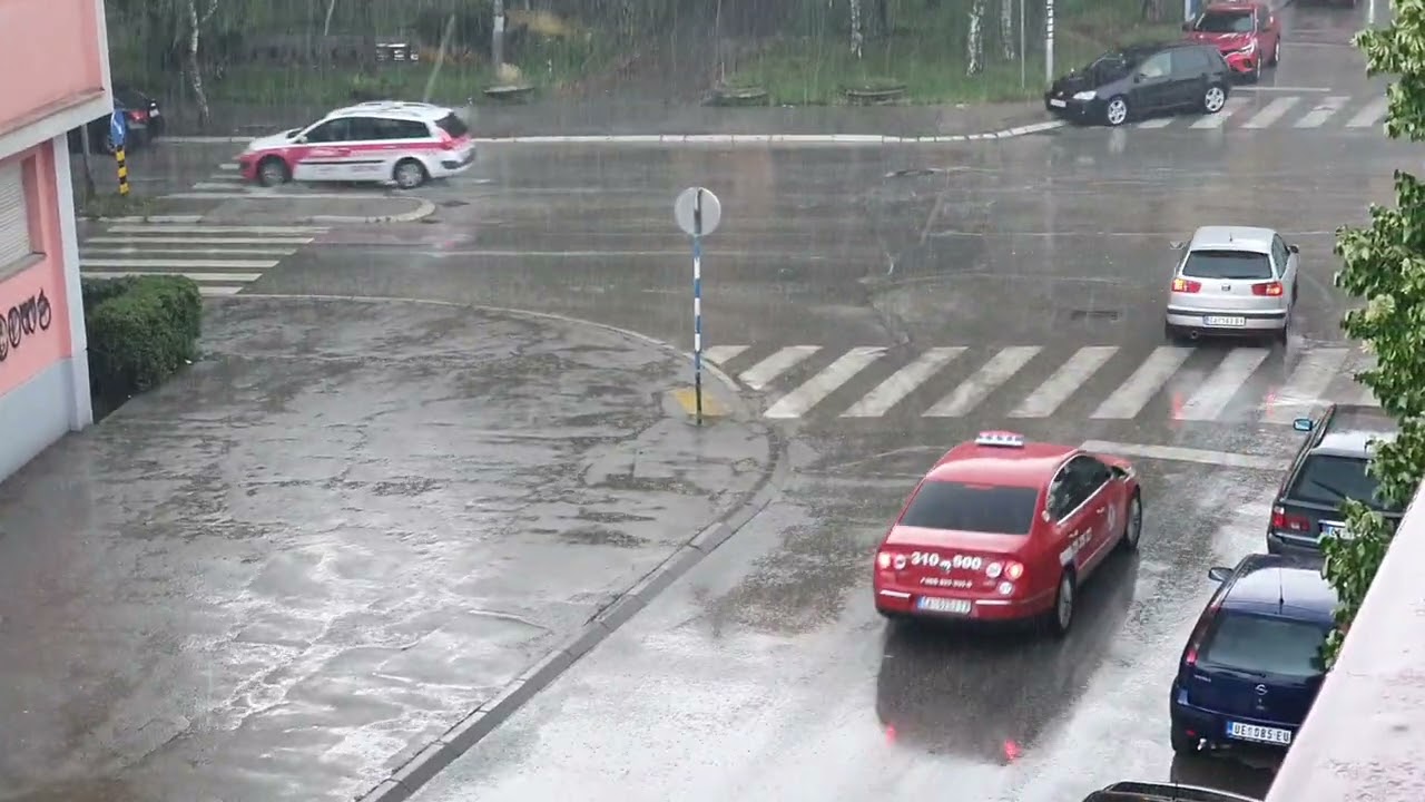 Kiša i grad u Čačku (21.06.2022) #grad #cacak #kiša #nevereme