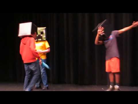 Shocking! Singing Minecraft song at talent show