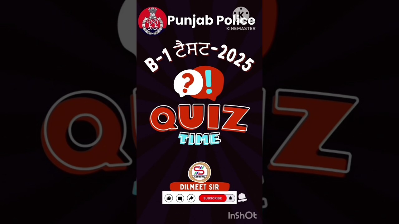 Punjab Police B1 Test 2025 | Bharatiya Nyaya Sanhita - BNS 2023 #shorts