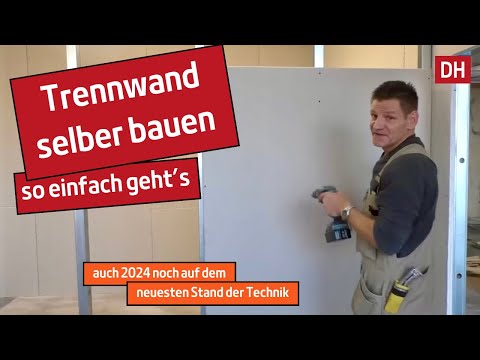 Trennwand/Gipskartonwand/W112 selber bauen.
