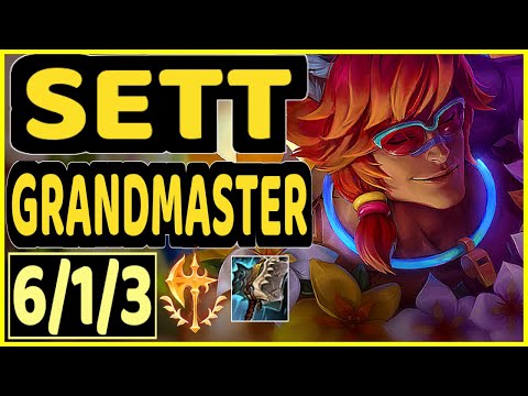 BEANSU (SETT) - 6/1/3 KDA TOP GAMEPLAY - EUW Ranked GRANDMASTER