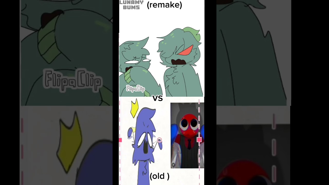 old vs remake animation #flipaclip#reactionvideo#reinbow#roblox#enjoy#viral#suscribete#old#vs#remake