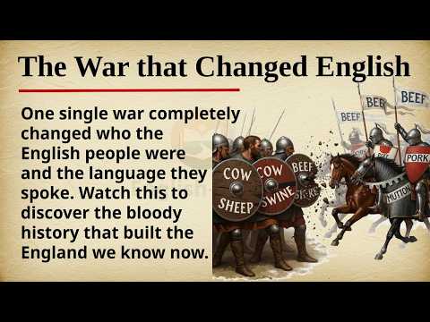 The War That Changed English ⚔️📜 || Learn English Through Story Level 2 || Graded Reader 🎧