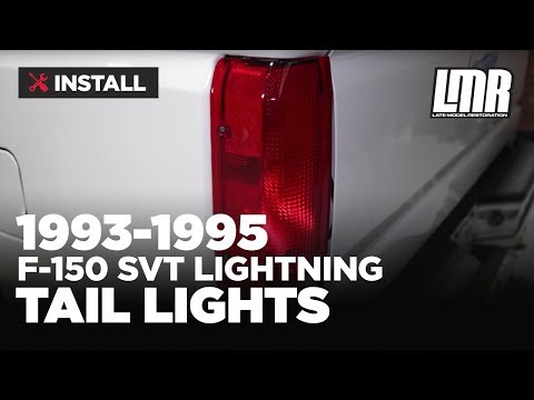 1993-1995 F-150 SVT Lightning Tail Light Kit - Review & Install