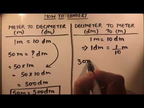 HOW TO CONVERT METER TO DECIMETER AND DECIMETER TO METER
