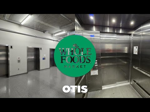 VERY FAST Otis Gen2 MRL traction elevators at the Whole Foods Market in downtown Baltimore MD
