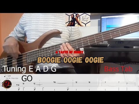 A Taste Of Honey - Boogie Oogie 0ogie (Cover Bass  +Tab)(Play Along)