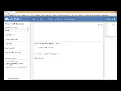 How to Create Functions in JavaScript Part 1 of 2
