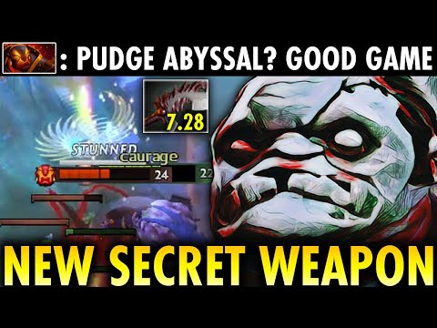 NEW ABYSSAL BLADE PUDGE!! NEW SECRET WEAPON!! THIS IS HOW PUDGE CLAIM MMR IN 7.28 | GENIUS PUDGE