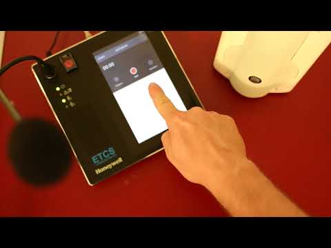 Esser Variodyn D1 Beschallung Ethernet Touch Sprechstelle 583527 Werbedurchsagen aufnehmen