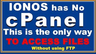 IONOS cpanel login | how to access cpanel in IONOS 1&1 step part II