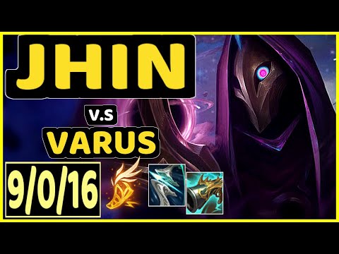 REKKLES (JHIN) vs VARUS - 9/0/16 KDA BOTTOM ADC CHALLENGER GAMEPLAY - EUW