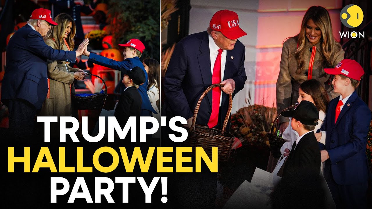 Halloween 2025 LIVE | Trump And Melania Celebrates Halloween | White House Halloween LIVE | WION