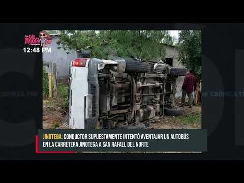 Carretera de Jinotega registra nuevo accidente de tránsito