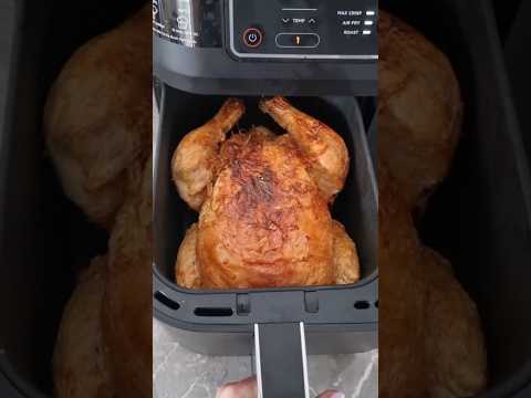 Air Fryer WHOLE CHICKEN: Juicy & Crispy in Under an Hour! (EASY!) 🍗