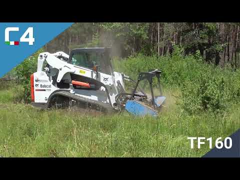 TF160 -  FORESTRY HYDRAULIC SHREDDER WITH FIXED TEETH FOR SKID-STEER LOADER C4 MECCANICA