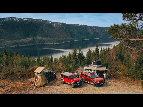 Norwegian Camping with a View - Overlanding in Norway April - Local Adventure with Land Rover Drive