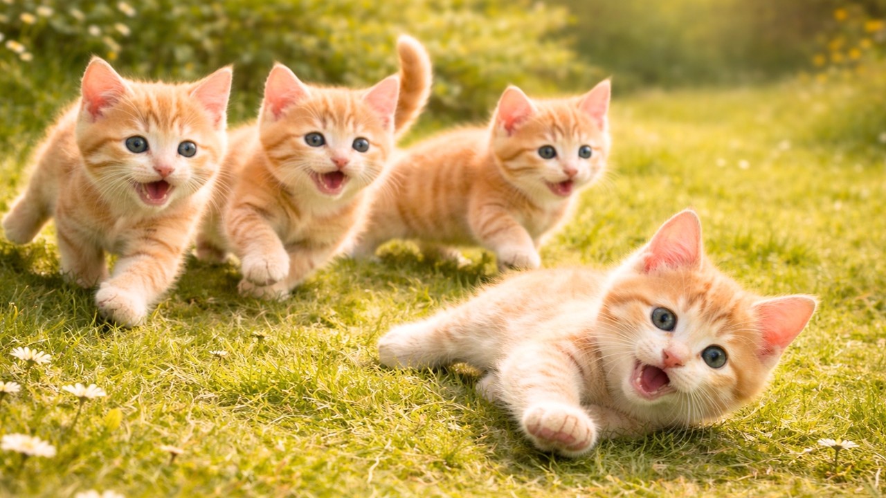 🌟😺 Adorable Kittens Running and Jumping Outdoors | Cute Cat Compilation
