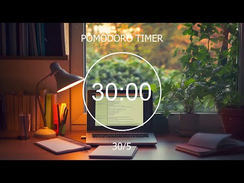 30/5 Pomodoro Lofi 🌿 Autumn Rain Deep Focus Study/Work Concentration [chill lo-fi hip hop beats]