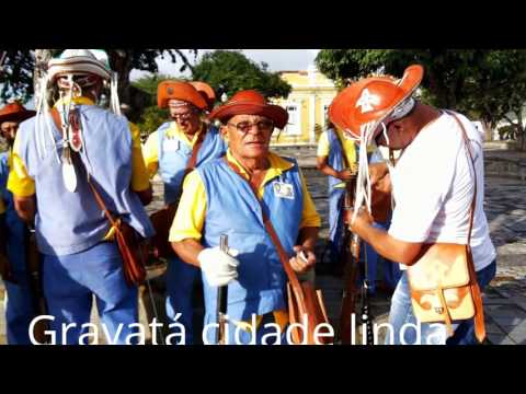 Grupo de bacamarteiros de Gravatá. No São João de Gravatá. 2017