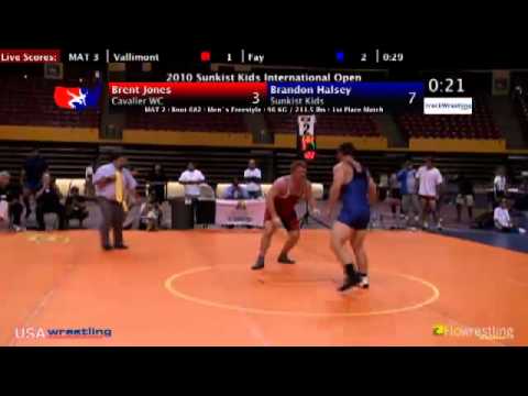 Sunkist Open - Freestyle 96kg Final - Brandon Halsey vs. Brent Jones