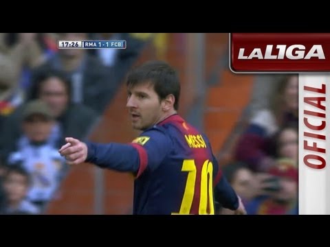 Gol de Lionel Messi (1-1) tras error defensivo del Real Madrid